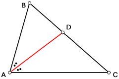 Треугольник с биссектрисой AD