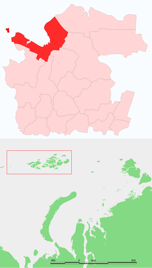 Приморский муниципальный округ (Архангельская область) на карте