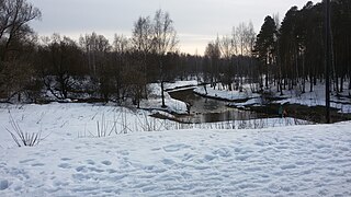 Река Талка в черте города