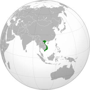 Вьетнам на карте мира