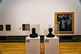 London - Tate Britain - '1880-1960' Room - Portrait of Nan 1909 & Mrs Mary McEvoy 1909 by Sir Jacob Epstein.jpg