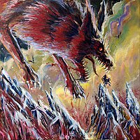 Fenris and Odin at ragnarök.jpg