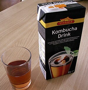 Напиток, полученный с помощью чайного гриба «Kombucha»