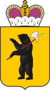 Coat of Arms of Yaroslavl Oblast (2011) without supporters.svg