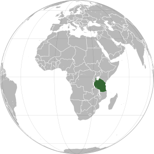 Танзания на карте мира