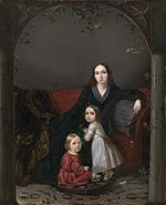 Anna Ermolova with children by Zakharov-Chechenets (1840, priv.coll).jpg