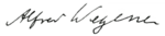 Alfred Wegner's signature.png