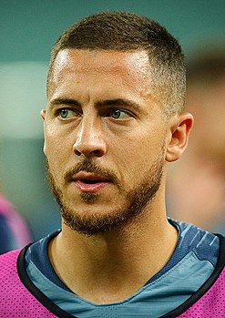 Eden Hazard at Baku before 2019 UEFA Europe League Final.jpg