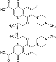 (±)-Ofloxacin Structural Formulae.png