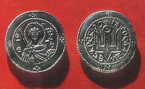 Для сравнения: новгородский сребреник Ярослава Мудрого XI века