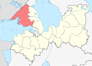 Выборгский район (Ленинградская область) на карте