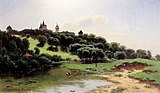 «Вид Саввино-Сторожевского монастыря». Лев Каменев, 1860-е годы