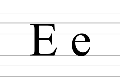 Cyrillic letter Ie.svg