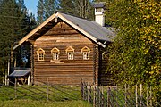 Дом-четырехстенок Полуянова. Перевезён из деревни Гарь Каргопольского района Архангельской области (Олонецкая губерния, Каргопольский уезд, Ошевенская волость)