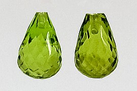 Бриолеты из перидота, Швеция