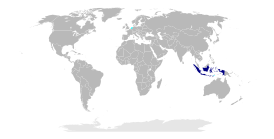      Страны, где индонезийский язык является языком большинства      Страны, где индонезийский язык является языком меньшинства