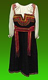 Комплекс женского народного костюма с сарафаном. Шебекинский район, начало ХХ века