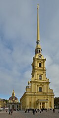 Saint Peter and Paul Cathedral in Saint Petersburg main facade.jpg
