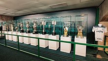 Десять чемпионских трофеев в музее «Палмейраса» (2021 год)