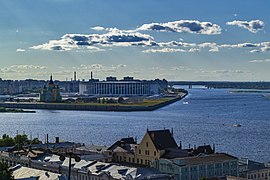 Стрелка Оки и Волги в Нижнем Новгороде