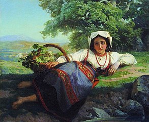 Девушка с виноградом (1865)
