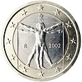 Монета 1 евро 2002, Италия