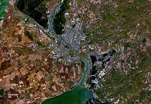 Новосибирск, вид с Космоса