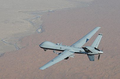 Беспилотник MQ-9 Reaper, вид сверху