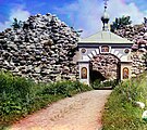 Руины Воротной башни. Фото С. М. Прокудина-Горского. Старая Ладога, 1909 год