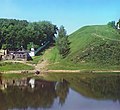 Торжок. Крепостной вал около Борисоглебского монастыря. 1910 год. Фотограф Сергей Прокудин-Горский