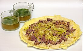 Казахский бешбармак из говядины