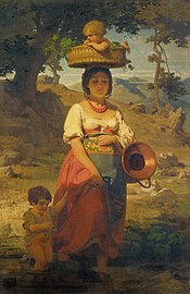 Итальянка с детьми. 1862