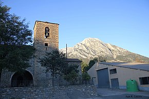 139.Egea (Valle de Lierp) - Iglesia de San Esteban + Turbón.jpg