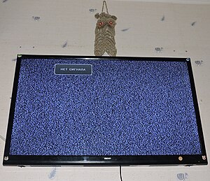 Характерный «снег» на экране телевизора, при отсутствии сигнала представляющий собой белый шум