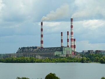 Суворов. Черепецкая ГРЭС от водохранилища