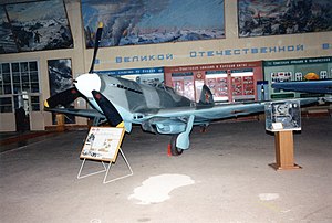 Yakovlev Yak-9U 'Frank' ADDITIONAL INFORMATION- In line with other classic wartime fighters of World War 2, the Yakovlev-produced Yak-9 was another excellent piston-engine addition to the family line. (18203098680).jpg