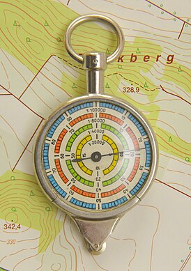 Механический туристский курвиметр