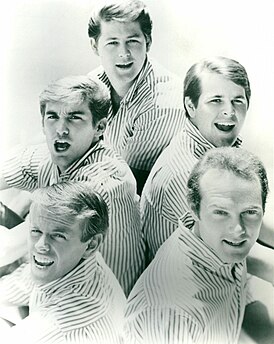 The Beach Boys в 1964 году. Сверху вниз и слева направо: Брайан Уилсон, Деннис Уилсон, Карл Уилсон, Эл Джардин и Майк Лав