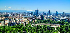 Milan skyline skyscrapers of Porta Nuova business district (cropped).jpg