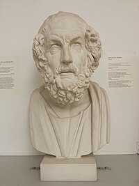 Бюст Гомера в Национальном археологическом музее Неаполя (римская копия с греческого оригинала II век до нашей эры)