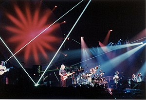 Pink Floyd performing live at Docklands Arena