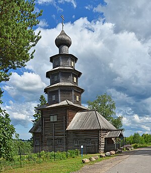 Деревянная церковь без единого гвоздя в Торжке