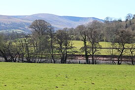 View towards Brecon Beacons across River Usk - geograph.org.uk - 6812818.jpg