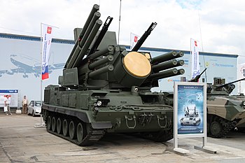 Pantsir-S1 SAM at Engineering Technologies 2012.jpg