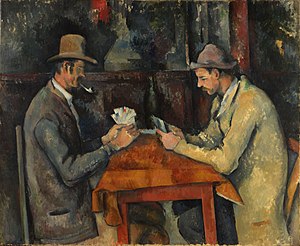 Paul Cézanne, 1892-95, Les joueurs de carte (The Card Players), 60 x 73 cm, oil on canvas, Courtauld Institute of Art, London.jpg