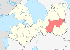 Тихвинский район на карте