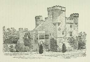 Замок в 1895 году (рисунок)