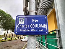 Мемориальная доска на улице Шарля Кулона, Сен-Назер