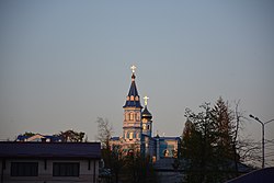 Вид на Храм с набережной р. Терек